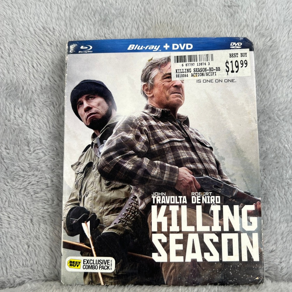 Millennium Killing Season Blu-ray DVD Combo Slipcover Travolta De Niro Action